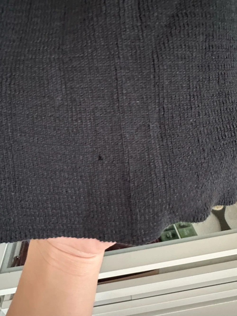 Sezane black mock-neck knit